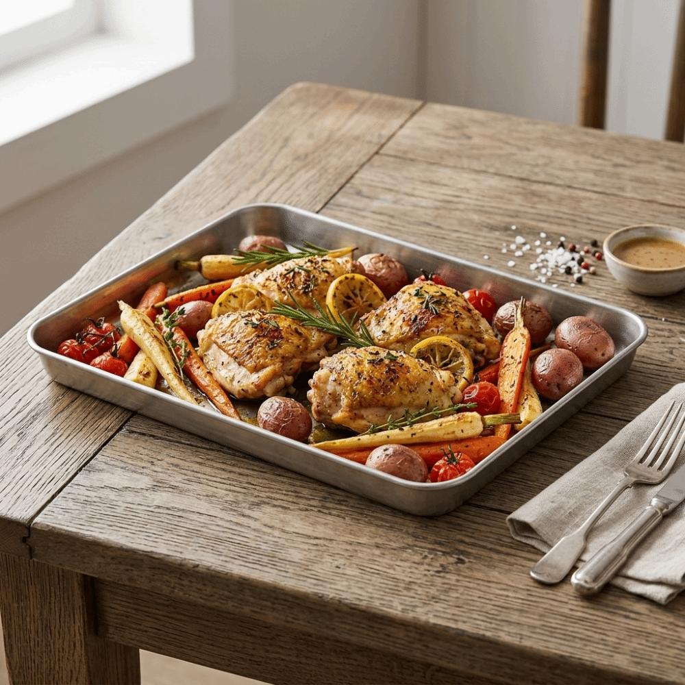 Rustless Steel Rice Noodle Plate Flat Bottom Flat Bake Dish Stackable Food Plate Dish Serving