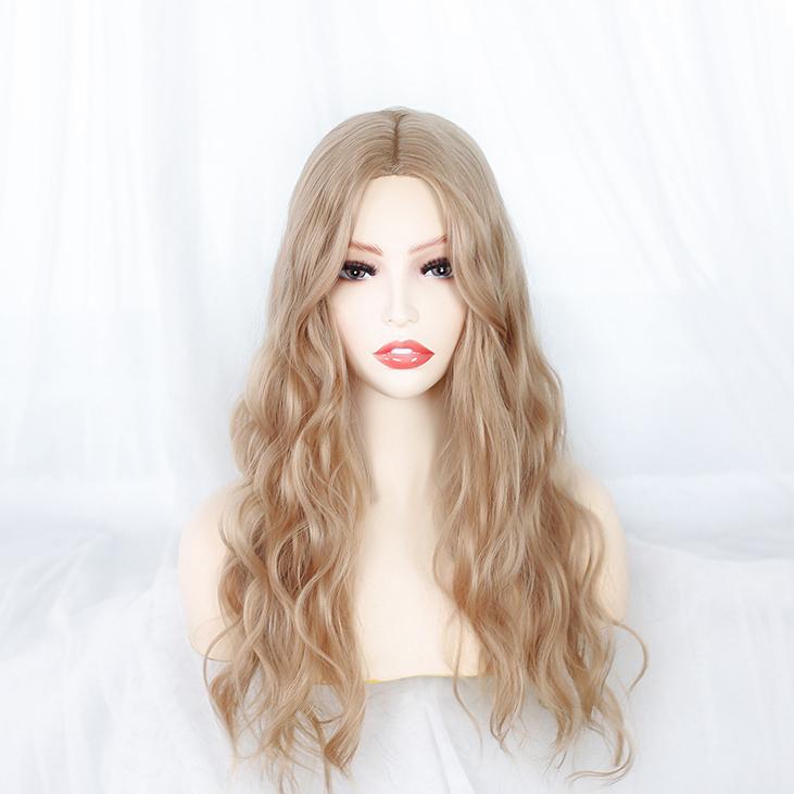 

Синтетический парик Bybrana светло-коричневый без челки для женщин с длинными волосами 60cm