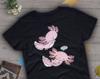 Axolotl Shirt,  , Axolotl Lover Gift, Cute Mexican Walking Fish T-shirt, Axolotl Lover Tshirt, Pet Graphic Tee, Navy, Pink, Blue Top