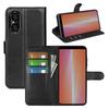 For Sony Xperia 5 V Litchi Texture Stand Wallet Phone Case PU Leather Shockproof Cover