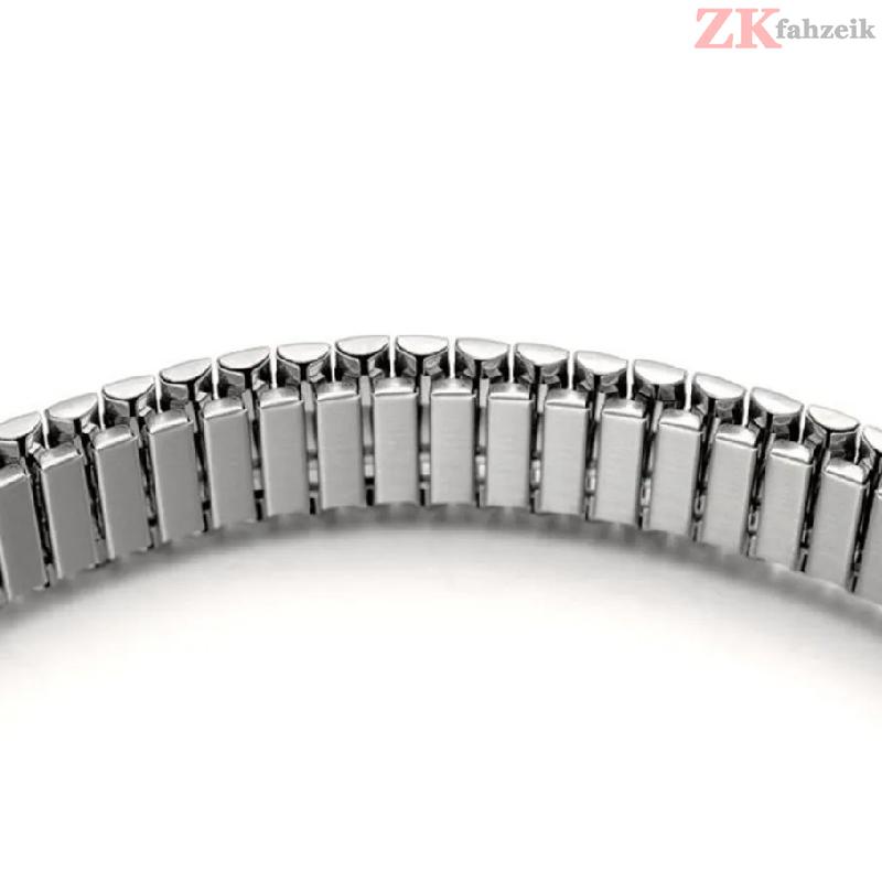 20mm 22mm Rostfritt Stål Elastiskt Stretchband Stål Klockarmband Justerbart Metall Expansionsband Armbandstillbehör Armband