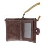 Men Short Wallet Retro Multi Slots Zipper Closure PU Leather Flip Purse for Cash Bank Cards Coins