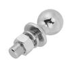Chrome Trailer Hitch Ball 2 Inches Diameter 7500LBS Rated Towing Capacity with 2 1 8 X 1 Inches Shank for Boat Trailer