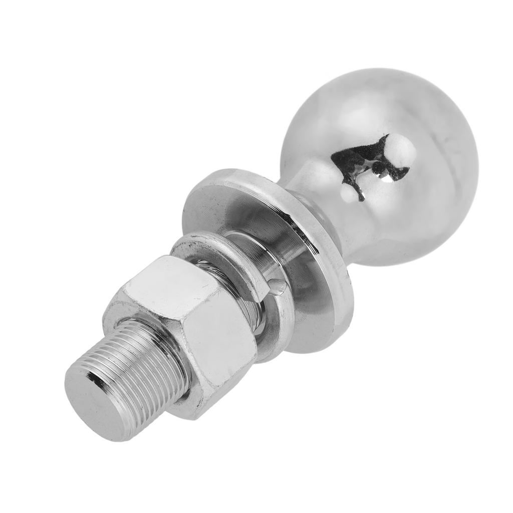 Chrome Trailer Hitch Ball 2 Inches Diameter 7500LBS Rated Towing Capacity with 2 1 8 X 1 Inches Shank for Boat Trailer