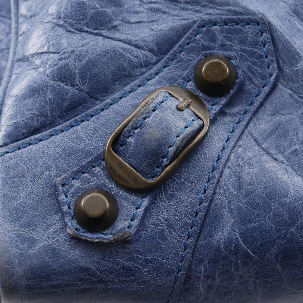 BALENCIAGA The Twiggy Handbag 145964 2WAYShoulder Blue leather Women Used