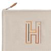 Hermes H Labyrinth Series 22 Silver Buckle Cotton Travel Storage Bag Small Unisex bags H103973MV05
