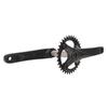 Mountain Bike Crank Arm Set Hollow One Piece Positive Negative Teeth 34T Aluminum Alloy Bicycle Crank Set