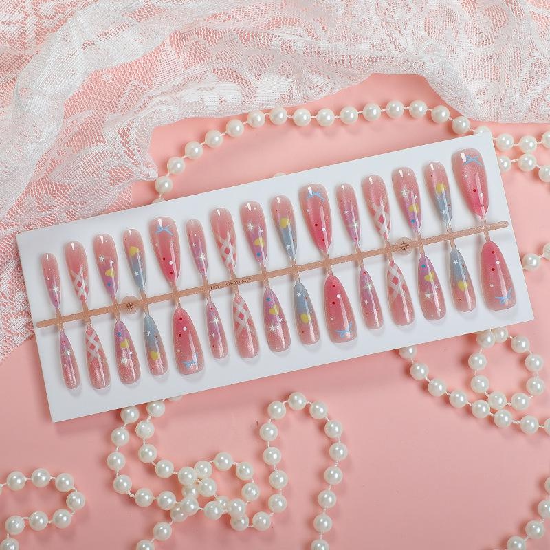 

30pcs Cat Eye Fruit Candy Color Star Nail Art Stickers - Summer Edition
