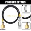 L8RE CGA320 to TR21-4 Sodas Maker CO2 Tanks Cylinder Direct Adapter W21.8-14 High Pressure Hose Sodas Maker Direct Connector