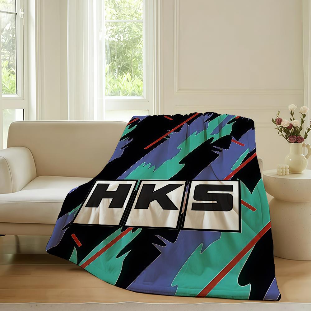 Fashion Print H HKS Blanket For Sofa Office Bed Plane Travel Sleep Read Relax Camping Soft And Warm