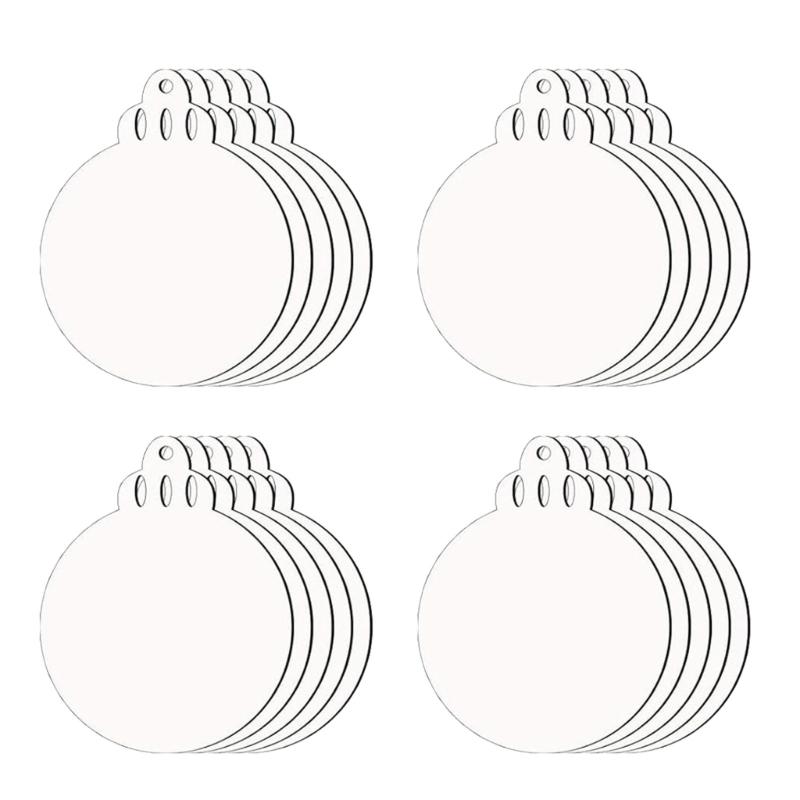 

20pcs Portable Acrylic Christmas Decoration Practical Christmas Charm Acrylic Ornament for a Warm Festival Atmosphere 1