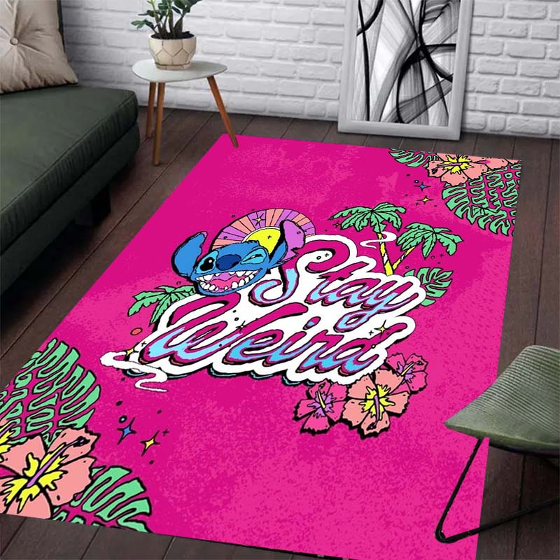 Tappeto Colorato e Carino con Motivo Stiddy - Antiscivolo per Cucina, Tappeto da Esterno, Decorazione per la Casa e la Camera da Letto, Regalo di Compleanno