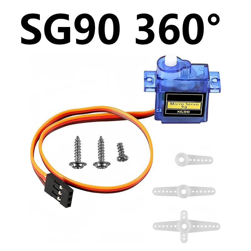 1-10PCS SG90 9G Micro Servo Servo Motor for RC Planes Robot Arm 180 ° /360 ° Fixed-Wing Control Airplane Helicopter