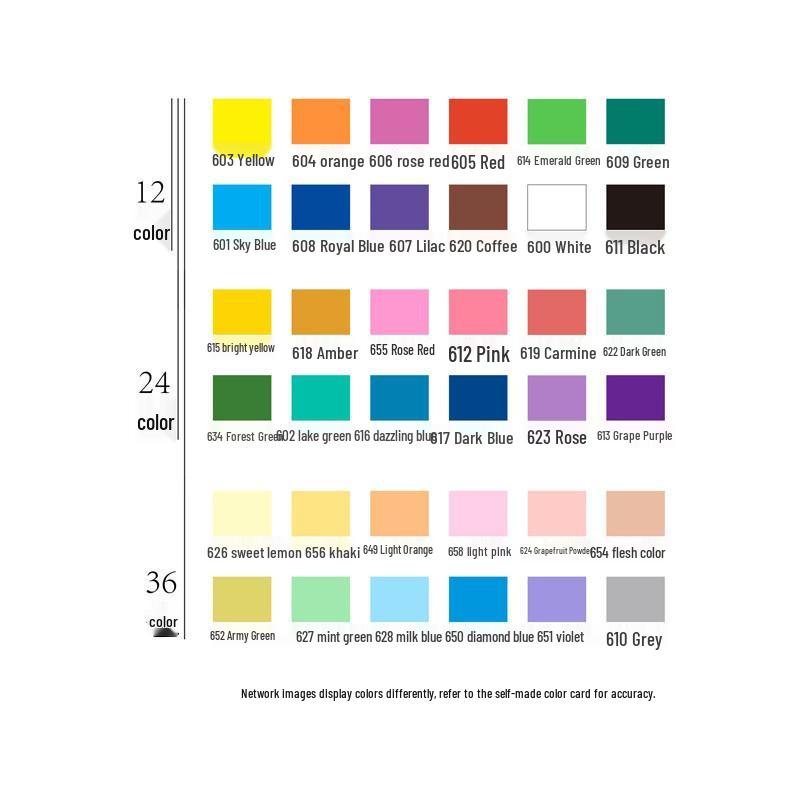 Guangna 8101 Akrylový fix s měkkým hrotem - Bez nutnosti stlačování, voděodolné doodle pero