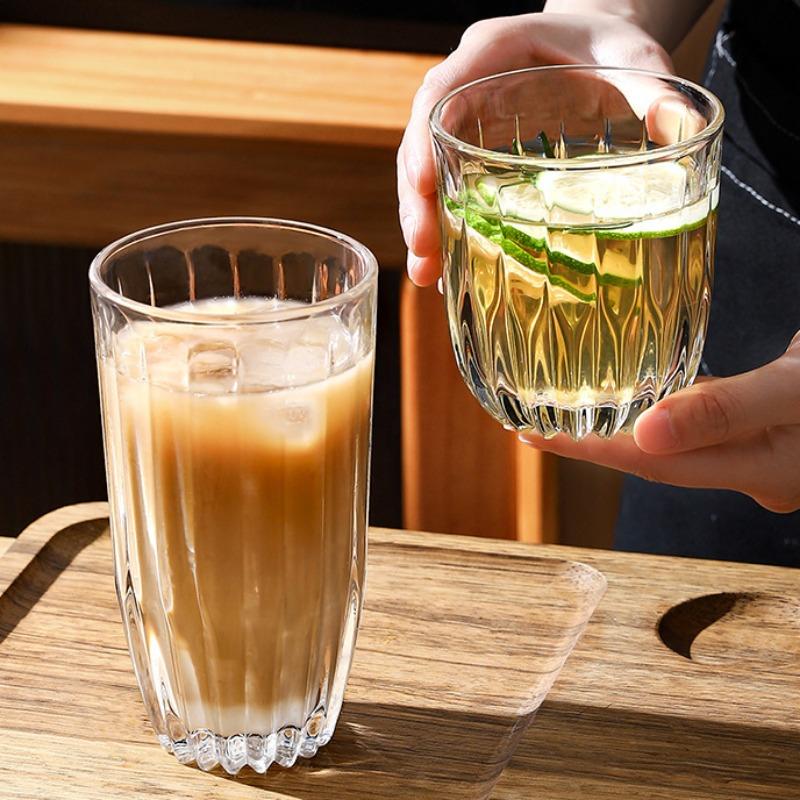 Pahare Cocktailuri Stil INS Pahar de Sticlă Transparent Creativ Ceașcă Cafea Latte pentru Acasă Birou Petrecere Pahare Băutură Suc