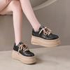 Casual Sports Platform Single Shoes Women's Autumn New Versatile Fashion Casual Style Heightening Muffin Board Shoes