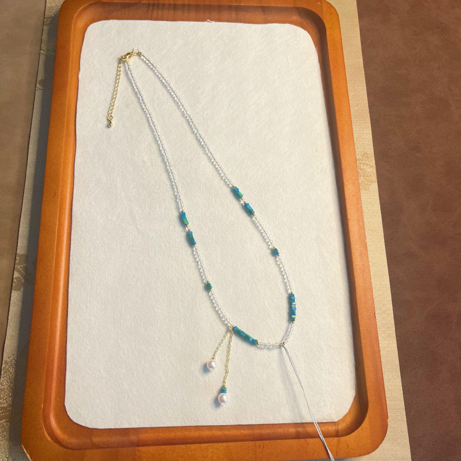 Элегантное ретро-ожерелье-чокер с белым бисером для женщин String