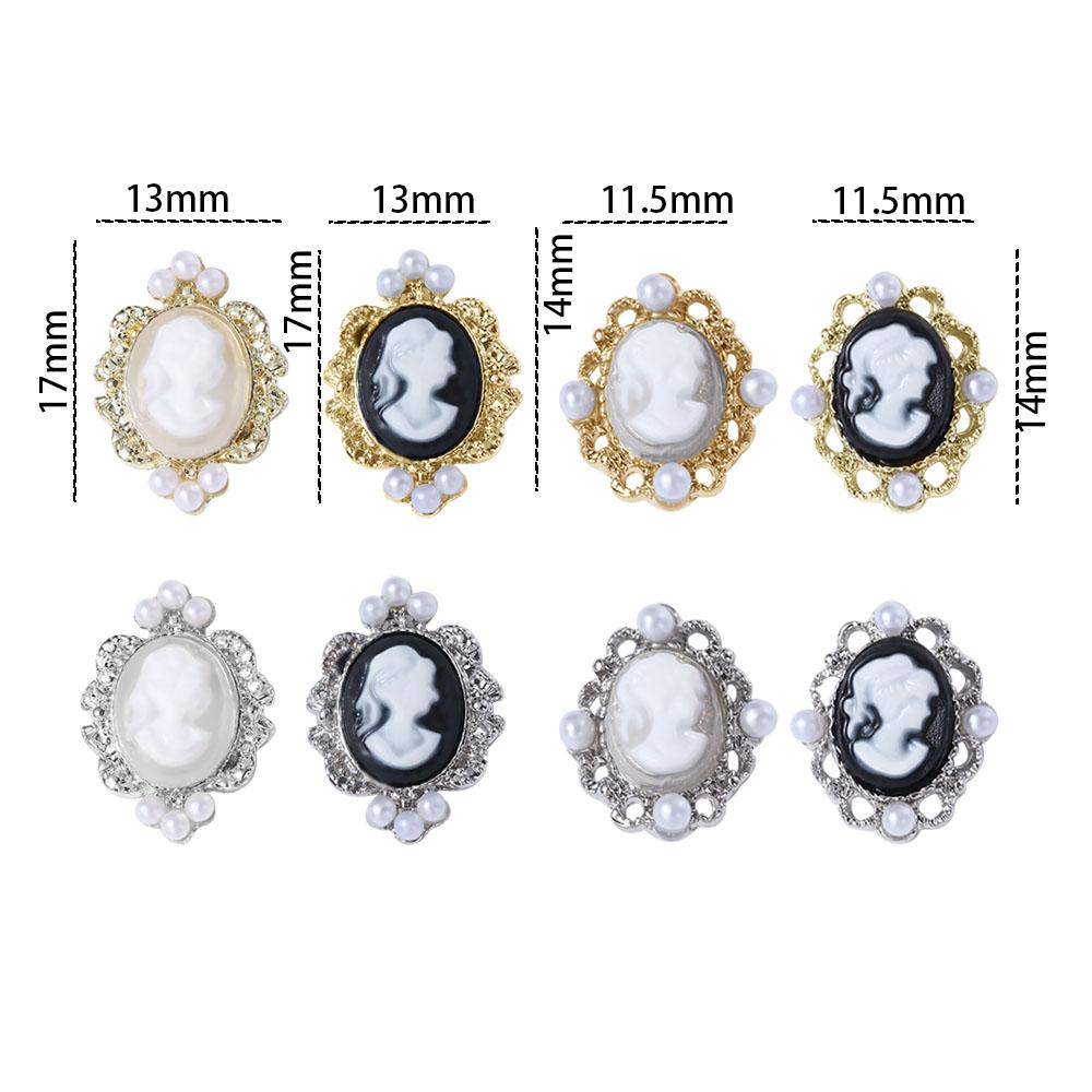Abstract Pearl Luxury Manicure Beauty Head Ornaments Nail Art Rhinestone DIY Nail Decoration