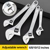 Long Handle Adjustable Wrench High-Carbon Steel Wrench New Heavy Duty Wrench
