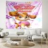 Custom Name PAW Patrol Print Tapestry, Backdrop, Easy Setup, Ideal for Bedroom, Office & Living Room, with Aesthetic Wall Hanging Decor.