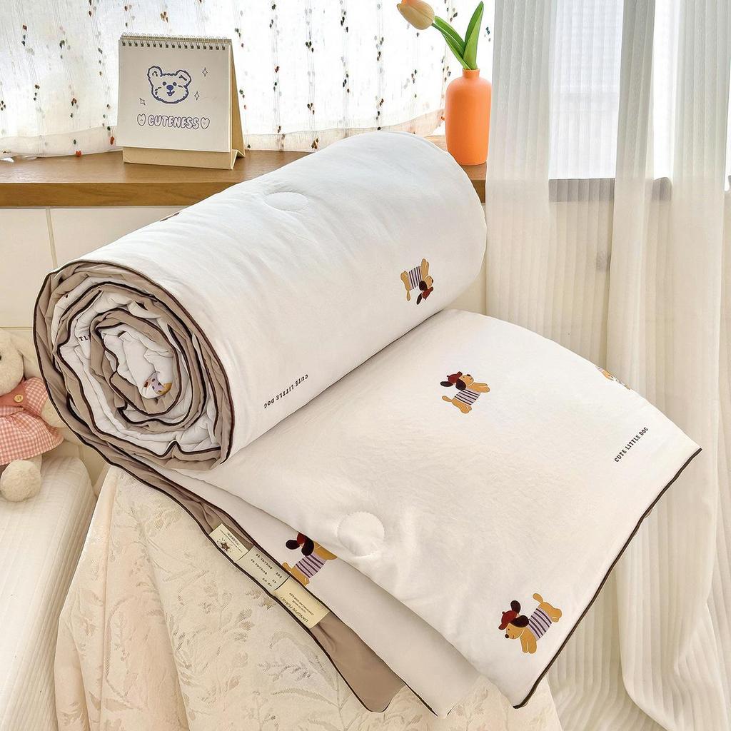 New A-Type Summer Cooling Quilt - Lightweight Single & Double for Dorms, Kids & Gifts