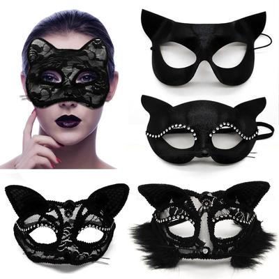 Frauen Tiergesicht Dekor Fuchs Halbmaske Sexspielzeug für Paar Tanzparty Performance