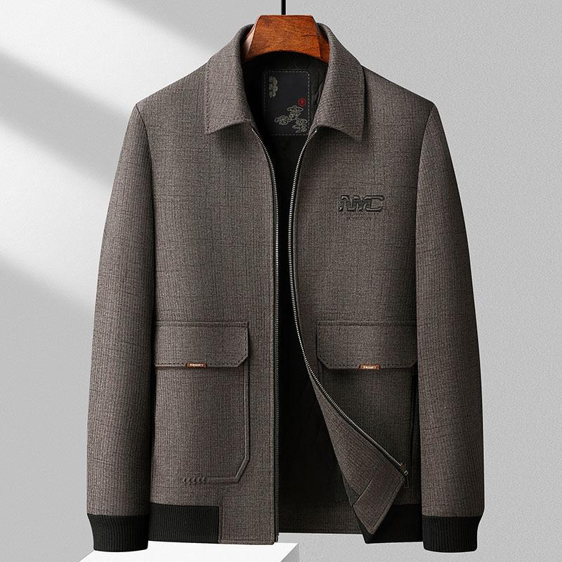 

Осенняя новая хлопковая куртка мужская повседневная куртка мужское пальто для людей среднего и пожилого возраста XXXXL