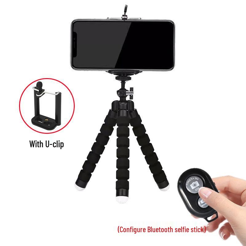 Octopus Mobile Phone Stand: Multi-Function Selfie, Live Photo Mini Tripod