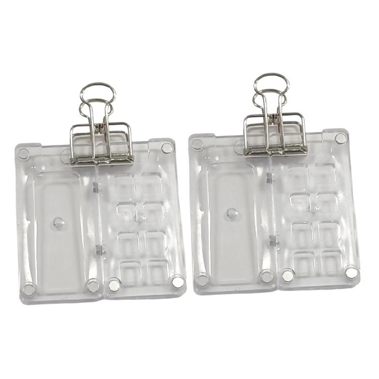 

2Pcs Small Watercolor Paint Box 8 Well Magnetic Clear Acrylic Paint Case for Artist Travel Sketching Watercolor Painting 1