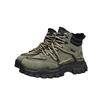 High-top shoes winter velvet warm Martin boots leather surface outdoor wear-resistant casual cotton shoes sports dad shoes