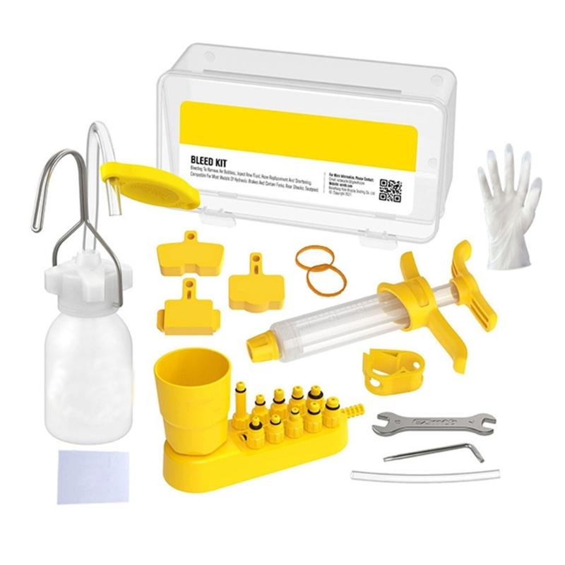 Bicycles Brake Bleeding Mineral Brake Fluid Kits, Hyaraulic Disc Brake Repair Tool Hydraulic Disc Brake Bleed Kits