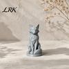 Contemporary Art Decoration Geometric Faceted Fox Figurine, 3D Printed Sitting Statue, Modern Sculpture Sculpture, Collectable Desktop Ornament
