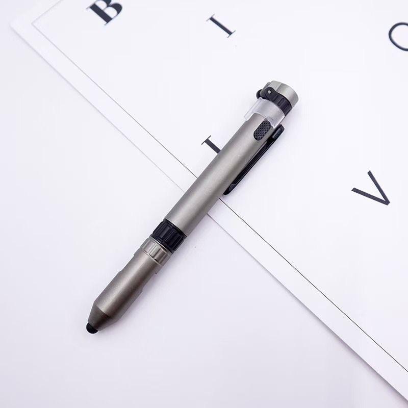 

6-in-1 Multifunctional Ballpoint Pen, Wilderness Ballpoint Pen, High-Value Student Tool Pen One Size