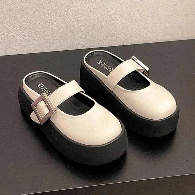 Round Toe Shoes for Women Height Slides Cheap Liquidation Casual Sandals Unique Vip Slip-resistant Top Designs 39 Woman Slippers