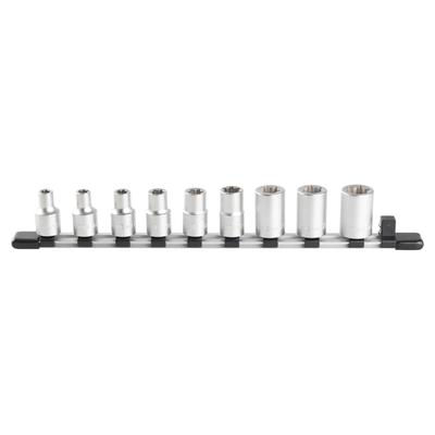 Ton (TON) Zestaw nasadek Torx typu E HTXE409, 12,7 mm (1/2 ") Napęd, Zawiera 9 sztuk