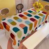 1pc Soft, Stylish, and Beautiful Colorful Capsule Pattern Tablecloth, Machine Washable and Easy To Clean, for Dining Table / Coffee Table / Desk / Caf