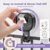 Corner Shower Caddy, Suction Cup Shower Shelf, No-Drilling Removable Shower Organizer, Wall Mounted Rack Storage for Bathroom, Large&Small Shower