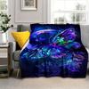1pc Butterfly Print Blanket, Flannel Blanket, Soft Warm Throw Blanket Nap Blanket For Couch Sofa Office Bed Camping Travel
