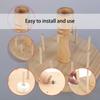 8 Spools Wood Thread Holder with Scissors Holder Thread Spool Rack Embroidery Thread Holder Sewing Thread Organizers