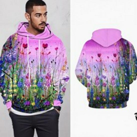 2025 European & American 3D Digital Print Loose Knit Sweater for Autumn & Winter