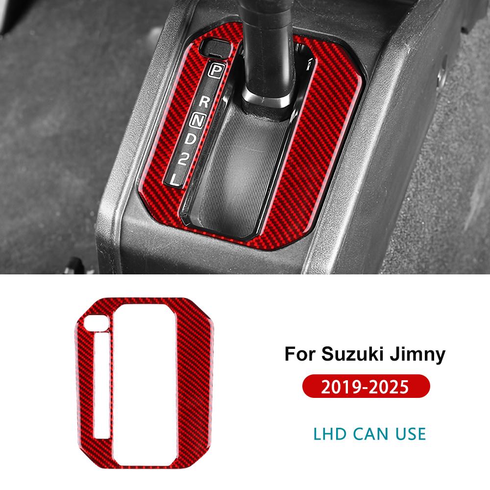 For Suzuki Jimny JB74 JB64 2019 2020 2025 2025 2025 2025 2025 Real Soft Carbon Fiber Sticker LHD RHD Car Gear Shift Trim
