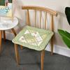 Podložka na židli s kravatami Polštář na židli Farmhouse Květinová kuchyně Jídelní sedák G