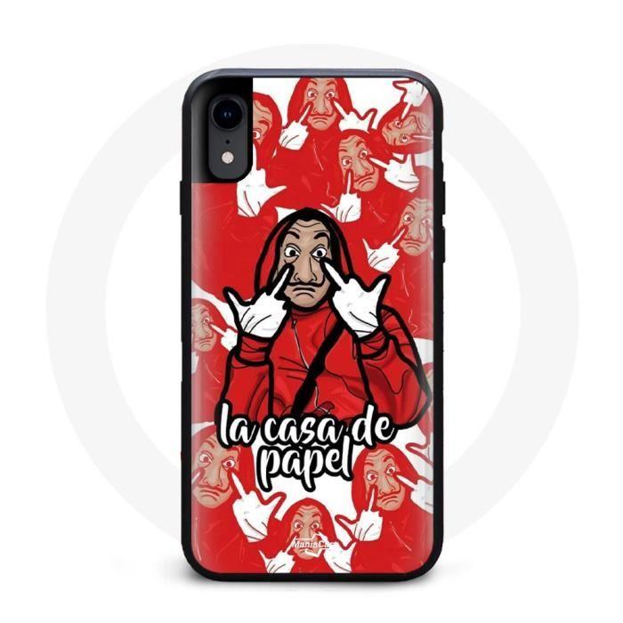 Coque - La Casa De Papel - Iphone XR - Souple - Rouge - Synthétique