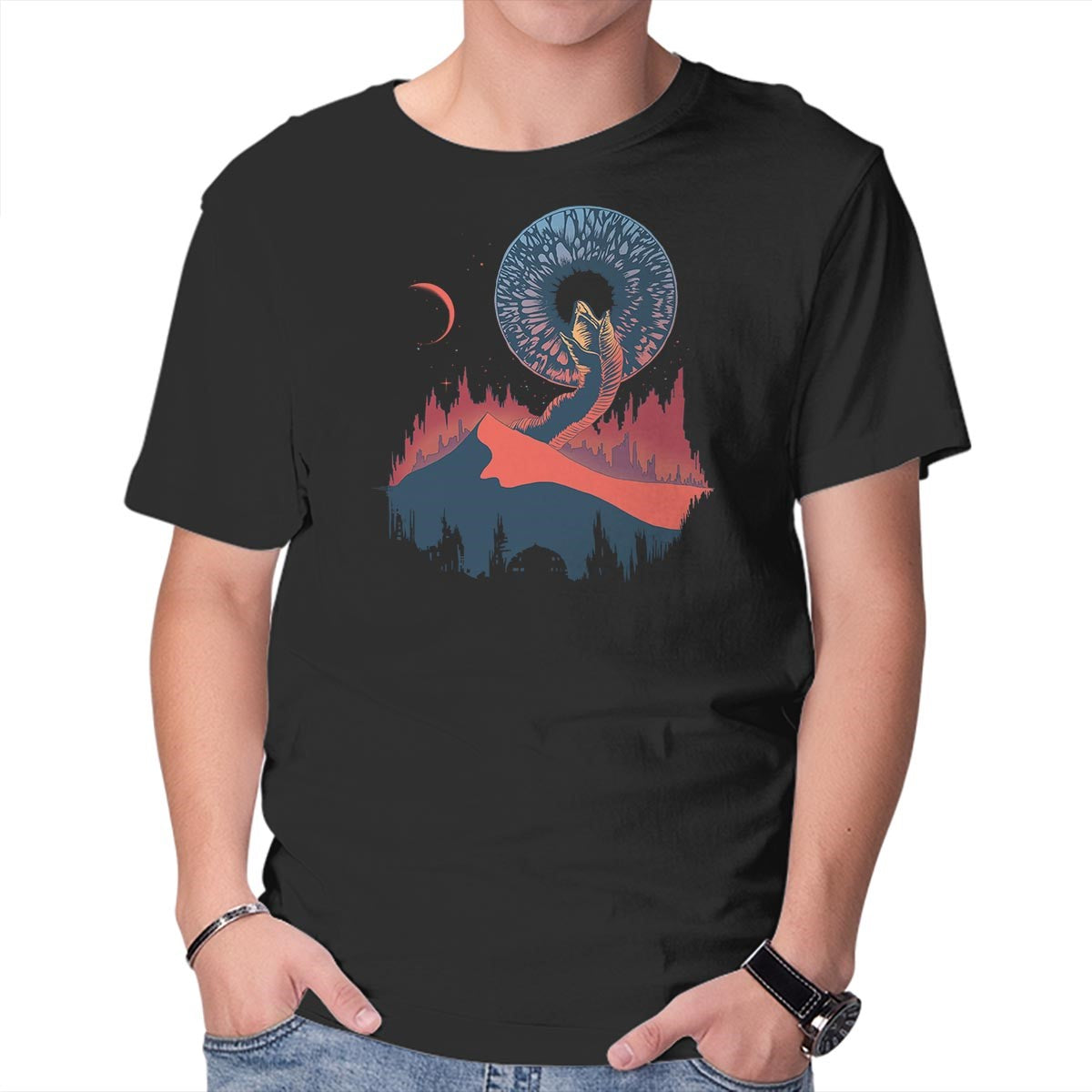 Unisex Crew Neck T-Shirt The Spice Must Flow Graphic Short Sleeve Casual Tee XXXXL