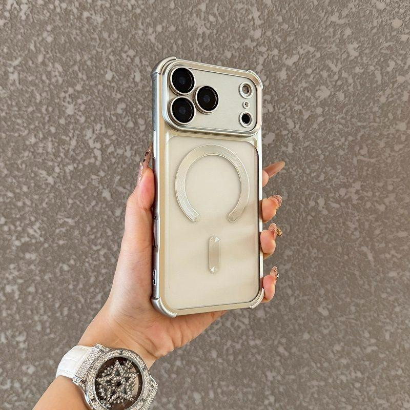 

Magnetic Matte Phone Case For For Iphone 13 14 15 16 17 Pro Max Air Magsafe Soft TPU Shockproof Bumper Back Cases Cover iPhone 13 Pro