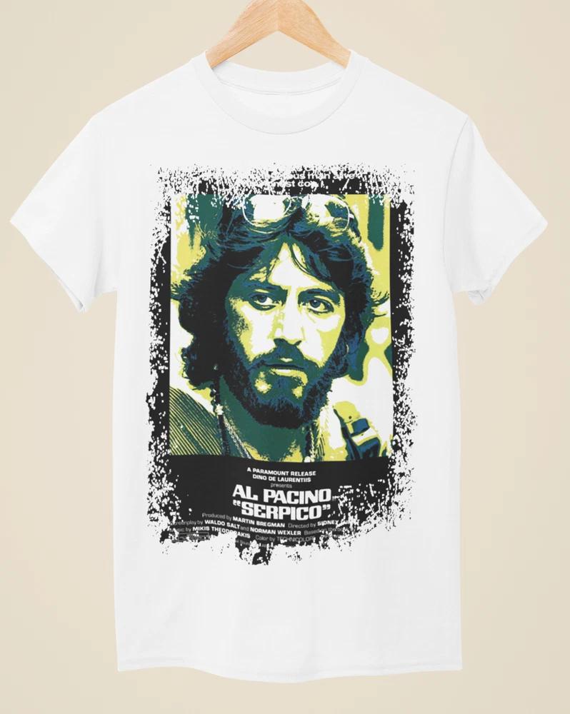 Serpico Movie Poster Inspired Unisex White TShirt S