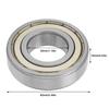 1pcs Metal Double Shielded Deep Groove Ball Bearings 30*62*16mm(6206 zz)