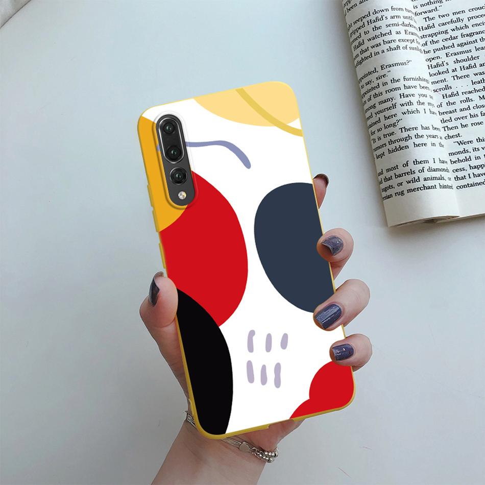 For Huawei P20 Pro Case Matte Cover Cute Cat Cartoon Flower Soft Silicone Phone Cases For Huawei P20 Pro P 20 20Pro P20Pro Case