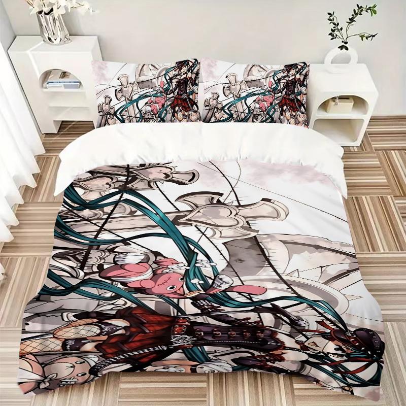 Fantasy Battle Scene Printed 3pcs Bedding Set Soft Microfiber 1 Duvet Cover And 2 Pillowcases Home Bedroom Decor Xmas Gift K1490
