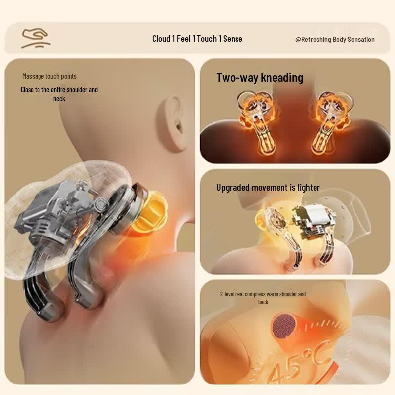 SUPOR Heated Shoulder & Neck Kneading Massager Shawl CN plug (adapter included)
